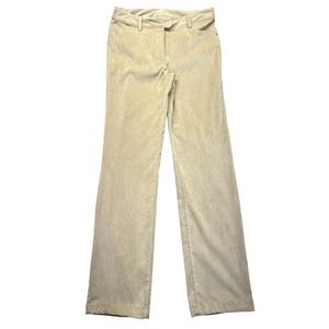 Chervo Corduroy Pants Straight‎ Leg Dress Casual Tan Beige Size 44 Fits 29"